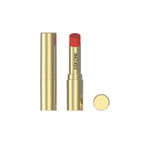 lipstick with gold finish
