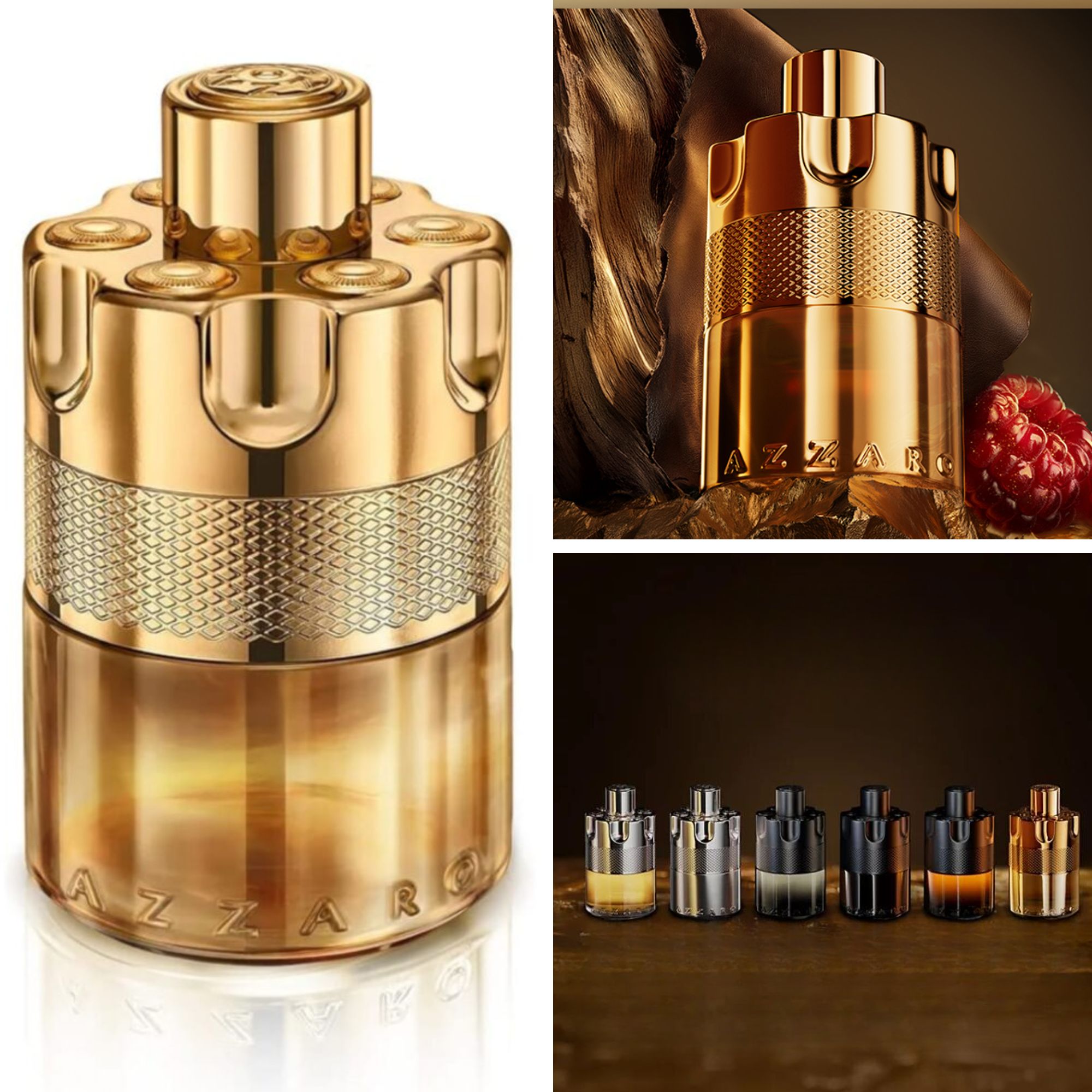 Azzaro Wanted Forever Elixir - Triptyque Réseaux Sociaux